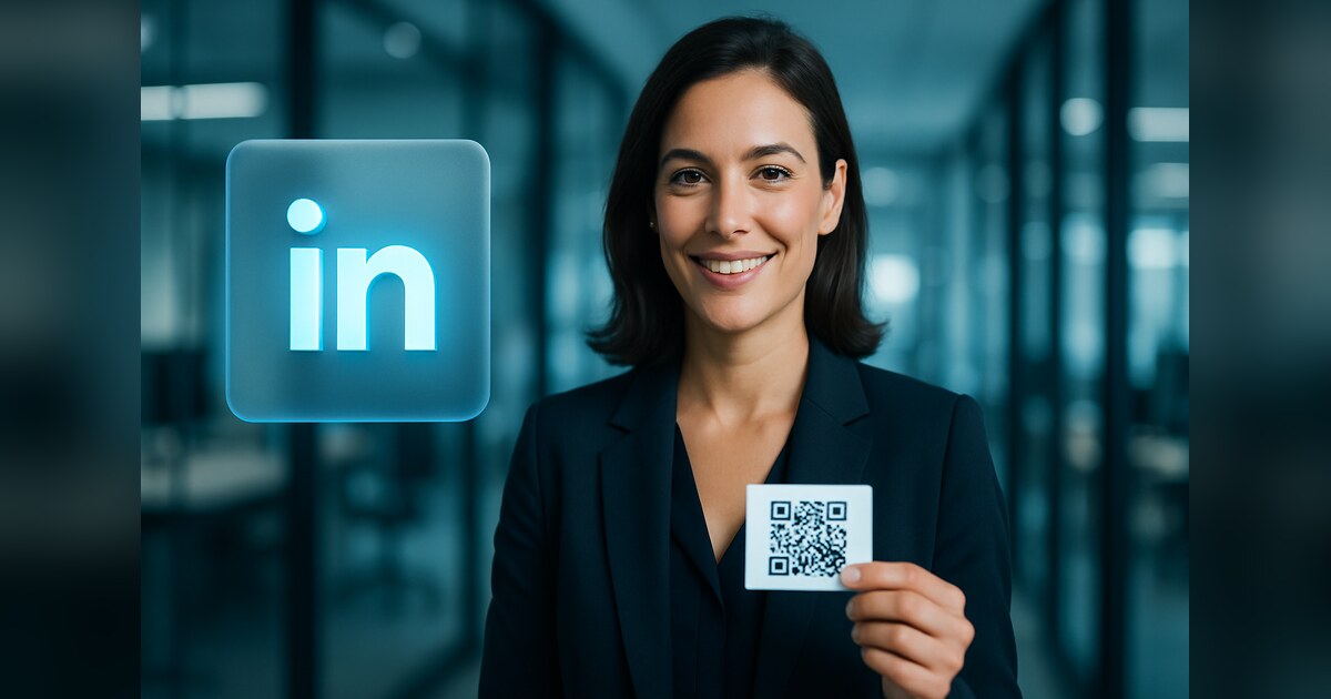 LinkedIn-QR-Code Anwendungsbeispiel