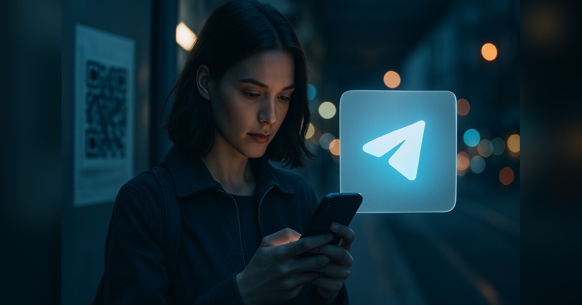 Telegram-QR-Code Anwendungsbeispiel