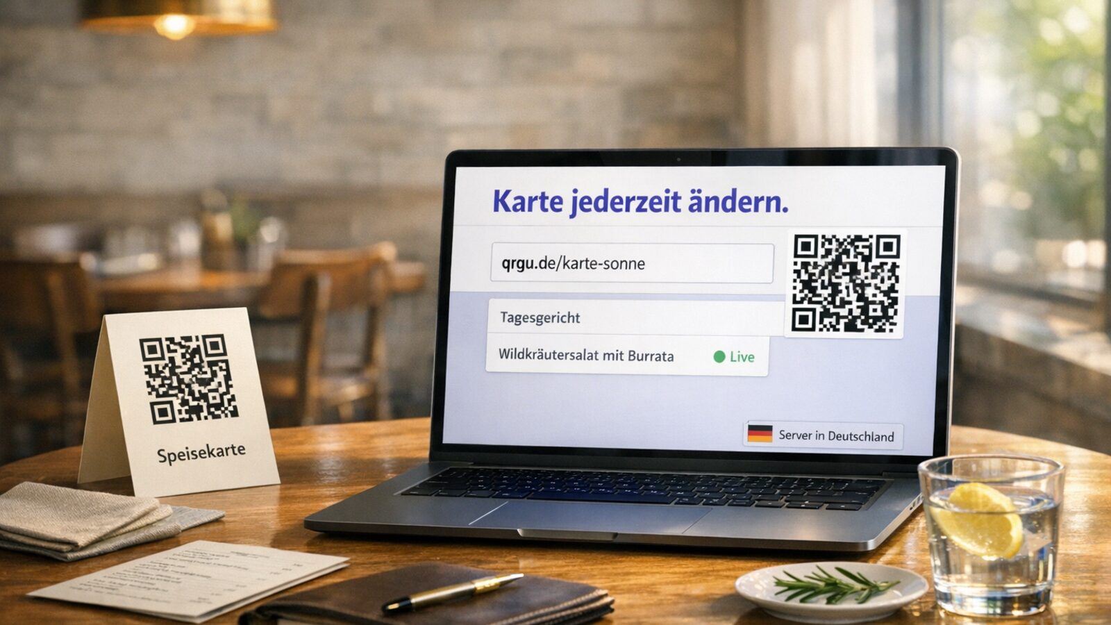 Digitale Speisekarte per QR-Code: von Restaurant bis Hotelrestaurant